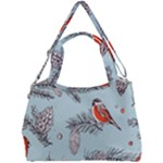 Christmas birds Double Compartment Shoulder Bag