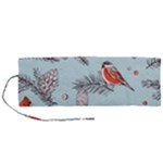 Christmas birds Roll Up Canvas Pencil Holder (M)