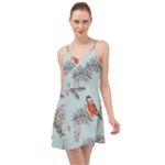 Christmas birds Summer Time Chiffon Dress