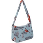 Christmas birds Zip Up Shoulder Bag