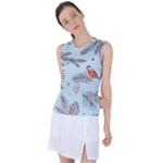 Christmas birds Women s Sleeveless Sports Top