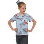 Christmas birds Kids  Mesh Piece Tee