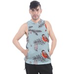 Christmas birds Men s Sleeveless Hoodie