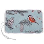 Christmas birds Pen Storage Case (M)