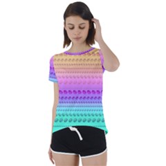Short Sleeve Open Back T-Shirt 