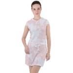 simple002a Drawstring Hooded Dress