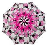 Pink Star Splatter Straight Umbrellas