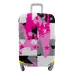 Pink Star Splatter Luggage Cover (Small)