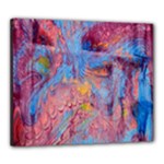 Abstract marbling art print Canvas 24  x 20  (Stretched)