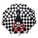 Emo Skull Folding Umbrellas