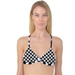 Emo Skull Reversible Tri Bikini Top