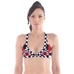 Emo Skull Plunge Bikini Top