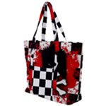 Emo Skull Zip Up Canvas Bag