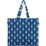 Little Husky With Hearts Canvas Travel Bag