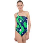 Space Odyssey  Classic One Shoulder Swimsuit
