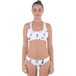 Husky Dogs Cross Back Hipster Bikini Set