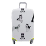 Husky Dogs Luggage Cover (Small)