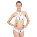 Husky Dogs High Neck Bikini Set