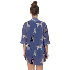 Open Front Chiffon Kimono 