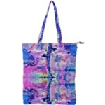 Waves Repeats V Double Zip Up Tote Bag
