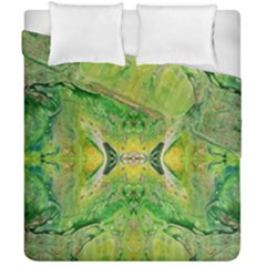 Green Repeats Duvet Cover Double Side (California King Size) from ArtsNow.com