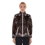 Folk flowers print Floral pattern Ethnic art Women s Bomber Jacket