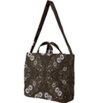 Folk flowers print Floral pattern Ethnic art Square Shoulder Tote Bag