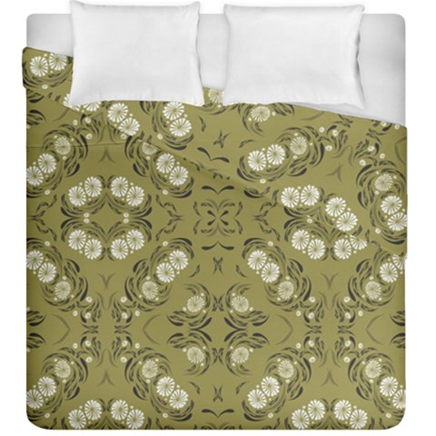 Folk flowers print Floral pattern Ethnic art Duvet Cover Double Side (King Size) from ArtsNow.com