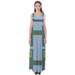 Abstract pattern geometric backgrounds   Empire Waist Maxi Dress