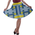 Abstract pattern geometric backgrounds   A-line Skater Skirt