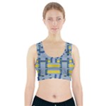 Abstract pattern geometric backgrounds   Sports Bra With Pocket