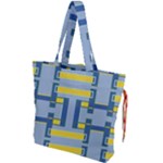 Abstract pattern geometric backgrounds   Drawstring Tote Bag