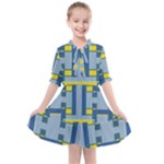 Abstract pattern geometric backgrounds   Kids  All Frills Chiffon Dress