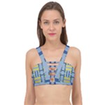 Abstract pattern geometric backgrounds   Cage Up Bikini Top