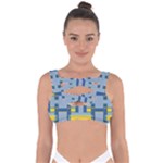 Abstract pattern geometric backgrounds   Bandaged Up Bikini Top