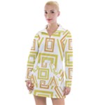 Abstract pattern geometric backgrounds   Women s Long Sleeve Casual Dress