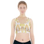 Abstract pattern geometric backgrounds   Sports Bra With Pocket