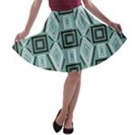 Abstract geometric design   geometric fantasy   A-line Skater Skirt