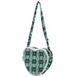 Abstract geometric design   geometric fantasy   Heart Shoulder Bag