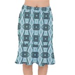 Abstract geometric design   geometric fantasy   Short Mermaid Skirt