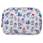 Cute Snowmen Celebrate New Year Make Up Pouch (Small)
