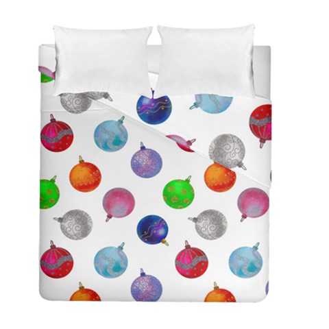 Christmas Balls Duvet Cover Double Side (Full/ Double Size) from ArtsNow.com