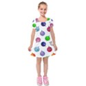 Kids  Short Sleeve Velvet Dress 