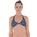 Blue Tigers Halter Neck Bikini Top