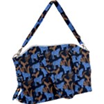 Blue Tigers Canvas Crossbody Bag