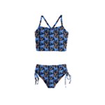 Blue Tigers Girls  Tankini Swimsuit