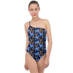 Blue Tigers Classic One Shoulder Swimsuit