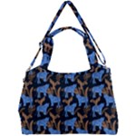 Blue Tigers Double Compartment Shoulder Bag