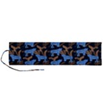 Blue Tigers Roll Up Canvas Pencil Holder (L)