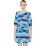 Blue Waves Abstract Series No5 Pocket Dress